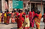 Pilgrims visiting the great Sri Ranganatha Temple of Srirangam, Tamil Nadu. 